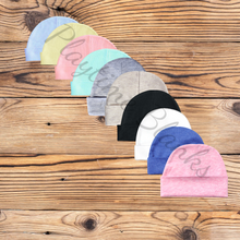 Load image into Gallery viewer, Infant Solid Beanies- 65% Poly