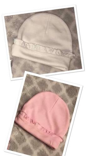 Infant Ruffle Beanie- 65% Poly