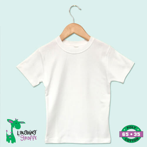 Toddler S/S T-Shirt White-65% poly
