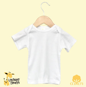 Baby Lap T Short Sleeves - White- 100% Cotton
