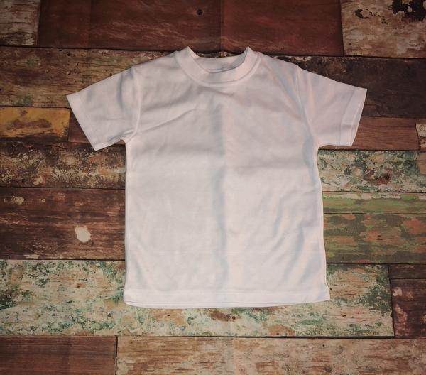 White Infant S/S T Shirt- 65% Poly