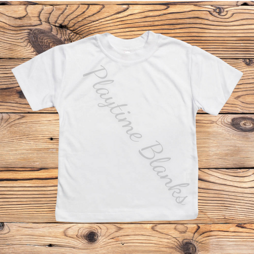 White T-Shirt 100% Polyester