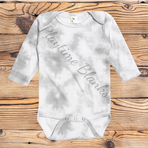 Smoke Infant LS Bodysuits- 65% Poly