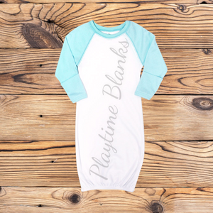 Infant Raglan Gowns- 65% Poly