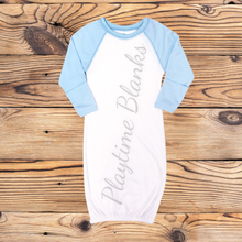 Load image into Gallery viewer, Infant Raglan Gowns- 65% Poly