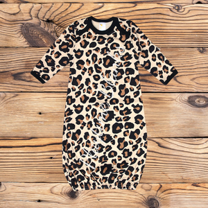 Leopard Gown- 100% Cotton