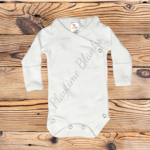 Kimono Infant LS Bodysuits- 100% Cotton