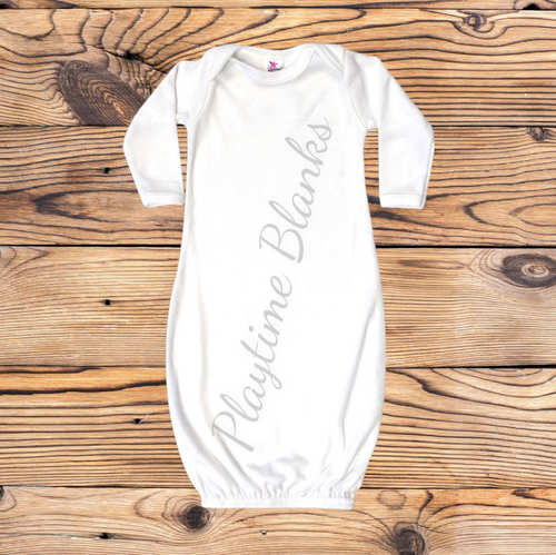 Blank baby top gowns for embroidery