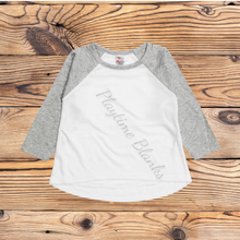 Load image into Gallery viewer, Toddler Long Sleeve Raglan High-Low Top – 100% Polyester